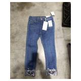 V-Gold Girls Sequin Owl Jeans Size 7