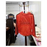 Adidas Orange Hoodie Sweatshirt L/G (14/16)
