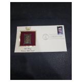 2003 Old Glory Woman with Sword Gold Stamp First Day Cover