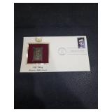 2003 Old Glory Woman with Sword Gold Stamp First Day Cover