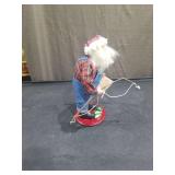 Fishing Santa Claus Figurine