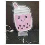 Kawaii Bubble Tea LED Light Set with Star & Dream Sign