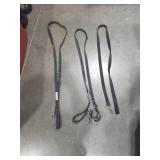 LOT OF 3 DOG LEASHES