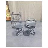 Decorative Glass Jar Candle Holders with Metal Stand