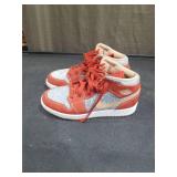 Air Jordan 1 Mid Orange Denim Size 4.5Y