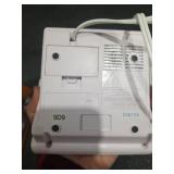 Sonic Alert - Sonic Boom Alarm Clock & Notification Hub with Bedroom Lamp Connection Input  Bed Shaker Vibrator and Large Digital Display - White