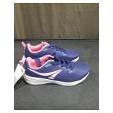 Ladies Memory Foam Athletic Shoes Navy/Pink Size 7