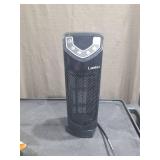 Lasko Ceramic Mini Tower Heater: Portable Indoor Space Heater for Bedroom, Adjustable Thermostat, 1500W, Black