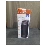 Lasko Ceramic Mini Tower Heater: Portable Indoor Space Heater for Bedroom, Adjustable Thermostat, 1500W, Black