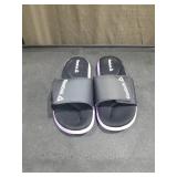 Reebok Comfort Slides with Purple Accent Size 9