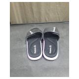 Reebok Comfort Slides with Purple Accent Size 9