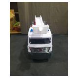 Large Red and White Fire Truck Toy with Extending Ladder