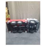 Large Red and White Fire Truck Toy with Extending Ladder