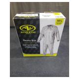 Athletic Works Sauna Suit with Reflective Detailing on Sleeves  Medium/Large  Silver