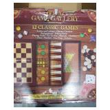 Deluxe Game Gallery 12-in-1 Classic Board Game Set