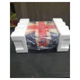 Victrola The Journey Bluetooth Suitcase Record Player with 3-speed Turntable (Union Jack)