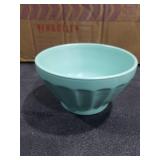 LOT OF 12 TURQUOISE CEREAL BOWLS