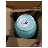 LOT OF 12 TURQUOISE CEREAL BOWLS