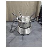 Nostalgia Stainless Steel Electric Fondue Pot Set