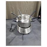 Nostalgia Stainless Steel Electric Fondue Pot Set