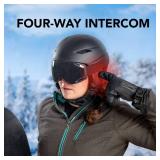 Sena Snowtalk 2 - Universal Bluetooth Headset for Snow Helmets with Built-in Wireless Intercom - Retail: $99