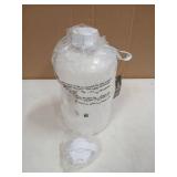 AQUAFIT 1 Gallon Water Bottle with Time Marker - Straw & Chug Lid - BPA Free Gym Water Bottle with Straw - Big Gallon Jug (Frosty, 128 oz - 2 Lids) - Retail: $40