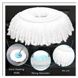 YOQXHY 6 Pack Spin Mop Replacement Heads, (6.3 Inch,Round) Microfiber Mop Refills Compatible with Hurricane, Mopnado, Libman, Simpli Magic and Other 360 Spin Mop Systems, (6 Colors) - Retail: $19