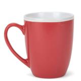 Elanze Designs Solid Color Warm Red Orange Yellow 16 ounce Matte Ceramic Mugs Assorted Set of 3 - Retail: $24