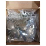 HUGOLEM 20 Pack Breen Bronze Round Antique Brass Kitchen Cabinet Knobs Cupboard Door Knobs Drawer Handle Pulls Dresser Knobs with 21 Pcs Screws for Bathroom Drawer Door Hardware - Retail: $18