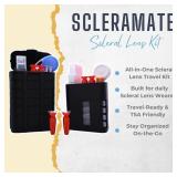 FOCAL POINT PRINTS ScleraMate Scleral Contact Lens Storage Case Travel Kit. Scleral Lens Kit Organizer. Store Saline solution, Contact lens case, Scleral lens inserter and Scleral Lens remover - Retai