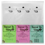 50 LP Inner Sleeves Anti Static Square Vinyl Record Sleeves 33 RPM 12" Provide Your LP Collection with The Proper Protection - Invest In Vinyl - Retail: $15