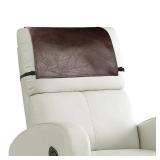 NZDWZDN Headrest Cover for Recliner Chair Recliner Headrest Protector Faux Leather Headrest Cover with Elastic Straps Couch Headrest Covers for Furniture Sofa Protector 17 x 27In(Chocolate Brown) - Re