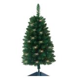 Pre-Lit Artificial Christmas Tree 3Ft, Battery Operated Desktop Xmas Tree with 50 LED 160 Branch Tips Mini Christmas Tree Decoration Indoor Outdoor - Retail: $29