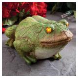 Bits and Pieces - Frog Motion Sensor and Detector Statue - Animal Gardening Gifts - Weather Resistant Garden Decoration Sculpture - 4½" x 8½" - Retail: $30