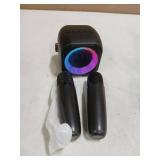 Mini Karaoke Machine, Portable Bluetooth Karaoke Speaker with 2 Wireless Microphones and Party Lights for Kids and Adults, Birthday Gifts for Girls Boys Family Home Party - Retail: $22