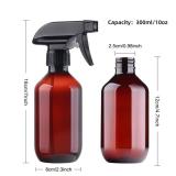 Teyssor Spray Bottles Water Spray Bottle 2 Packs- BPA Free -10 oz/300 ml Plastic Refillable Containers Fine Mist Small Spray Bottle with Adjustable Nozzle for Hair, Cooking, Cleaning - Retail: $7