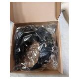 Florate Big Wide Chunky Flower Headbands for Women Fashion Floral Crystal Bead Stone Rhinestone Decorative Embroidered Girls Hairbands (wide black) - Retail: $19