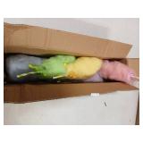 Pinkunn 5 Pcs Pastel Christmas Decorations Cotton Candy Ornaments Fake Cotton Candy Tree Picks Topper 10.63" Handcrafted Hanging Ornament for Xmas Theme Party Supplies New Year Gift - Retail: $34