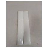 Silicone Stove Counter Gap Cover (2 Pack),Easy Clean Heat Resistant Wide & Long Kitchen Stove Gap Filler,Seals Spills Between Counters, Oven, Stovetops, Washing Machines, Washer, Dryer(30 in, White) -