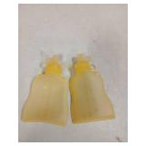 haakaa Pouch Reusable Baby Food Pouch, Reusable Pouches for Toddlers Kids Squeezable Pouch, Washable Freezer - Make Homemade Organic Food for Babies/Toddlers, 4oz, 2 Pack (Yellow) - Retail: $25