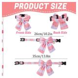3 Pack Small Dog Collar for Female Dogs Girl Dog Collars Pink Dog Collar with Bowtie for Girl Female Dogs Adjustable Cute Puppy Collars - Retail: $8