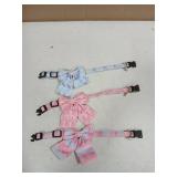3 Pack Small Dog Collar for Female Dogs Girl Dog Collars Pink Dog Collar with Bowtie for Girl Female Dogs Adjustable Cute Puppy Collars - Retail: $8