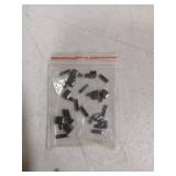 uxcell 10Sets Zipper Repair Kits, #3 Retainers Box & Insertion Pins, Metal Latch Sliders for Bags Coats Open-end Zippers Replacing, Metallic Black - Retail: $6