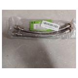Water Supply Extension Line - 8 Inch Long, 3/8" Male Comp. To 3/8" Female Compression Stainless Steel Braided Hose, Fits Toilet Ballcock or Other Faucet Fitting - 2 Pieces - Retail: $17