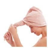 M-bestl 2 Pack Microfiber Hair Towel Wrap,Hair Drying Towel with Button, Hair Towel Turban,Quick Dry,Anti-frizz,Absorbent Head Towel (Pink&Beige)