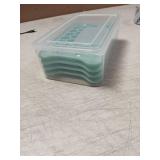 Mini Ice Cube Tray for Freezer: Small Plastic Ice Cubes Trays for Freezer with Box - Easy Release Stackable Mini Ice Cube Maker - Nugget Ice Trays for Freezer with Ice Container
