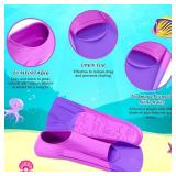 Gintenco Swim Fins, Kids Swim Training Fins for Lap Swimming, Travel Size Flippers with Mesh Bag, Silicone Swimming Fins for Kids Teens Adults Women Men - Retail: $27