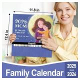 SUNEE Family Wall Calendar 2026 Magnetic Fridge Calendar 15 Months, Oct. 2025 to Dec. 2026, Moms Calendar 2025-2026 Wall Calendar, Family Organizer Sticks to Refrigerator - over 300 Stickers - Retail: