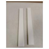 ZhiYo 34in TV Cord Hider for Wall Mounted TV, Large Cord Cover Wall, PVC Cable Management Raceway Kit, Wire Hider for Wall, White Wire Concealer 2 xL17in, W2in xH0.7in - Retail: $13