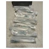 Amerdeco 10 Pack Matte Black 5 Inch(128mm) Hole Centers Kitchen Cabinet Pulls Cabinet Hardware Kitchen Handles for Cabinets Cupboard Handles Drawer Pulls - Retail: $20